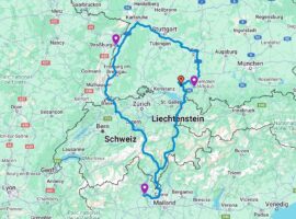 Übersicht Lago Maggiore – Rhein – Allgäu 2025