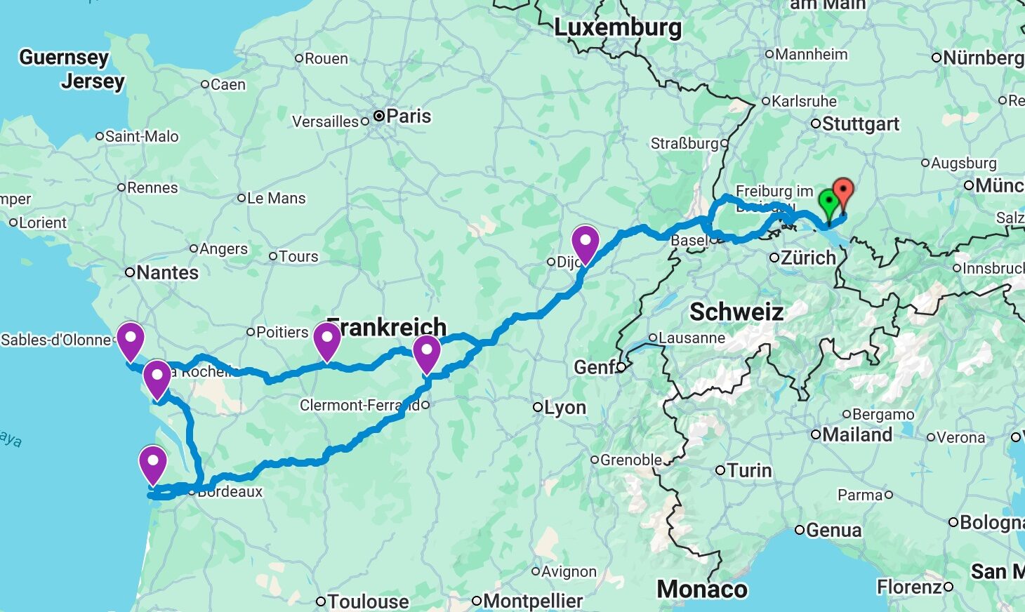 Mehr über den Artikel erfahren Übersicht Frankreich-Atlantikküste 2025