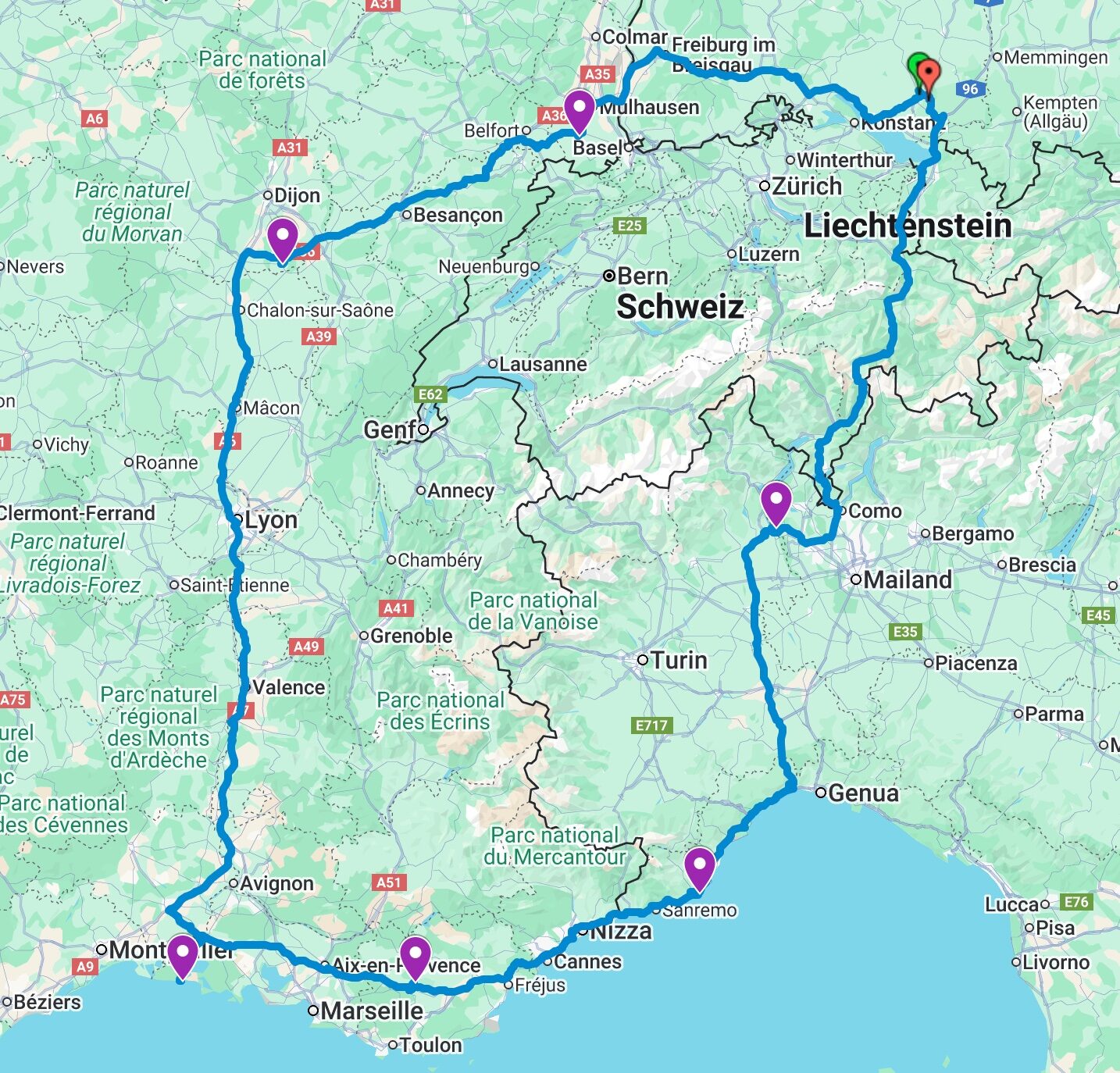 Mehr über den Artikel erfahren Übersicht Ligurien-Camargue 2025